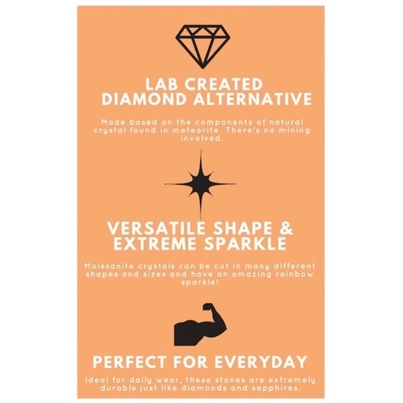 1.8mm D VVS1 Moissanite Paperclip 18K Silver Hoop Earrings NEW - Picture 9 of 9